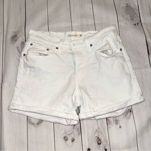 White Denim Midlength Shorts - Size 30 (10)
